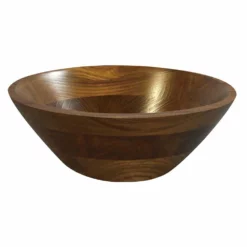 Kijihiki Zelkova Salad Bowl With Flat Edge