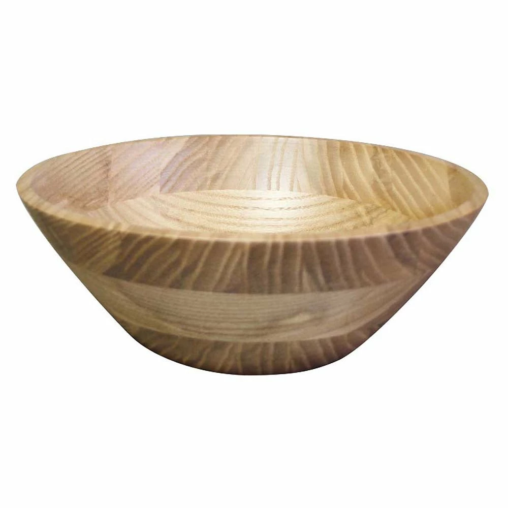 Kijihiki White Ash Salad Bowl With Flat Edge 3 Kijihiki White Ash Salad Bowl With Flat Edge