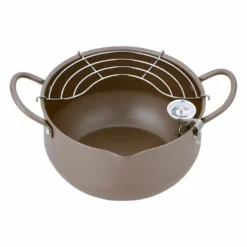 Hirosho Kiwami Induction Iron Tempura Pan With Thermometer