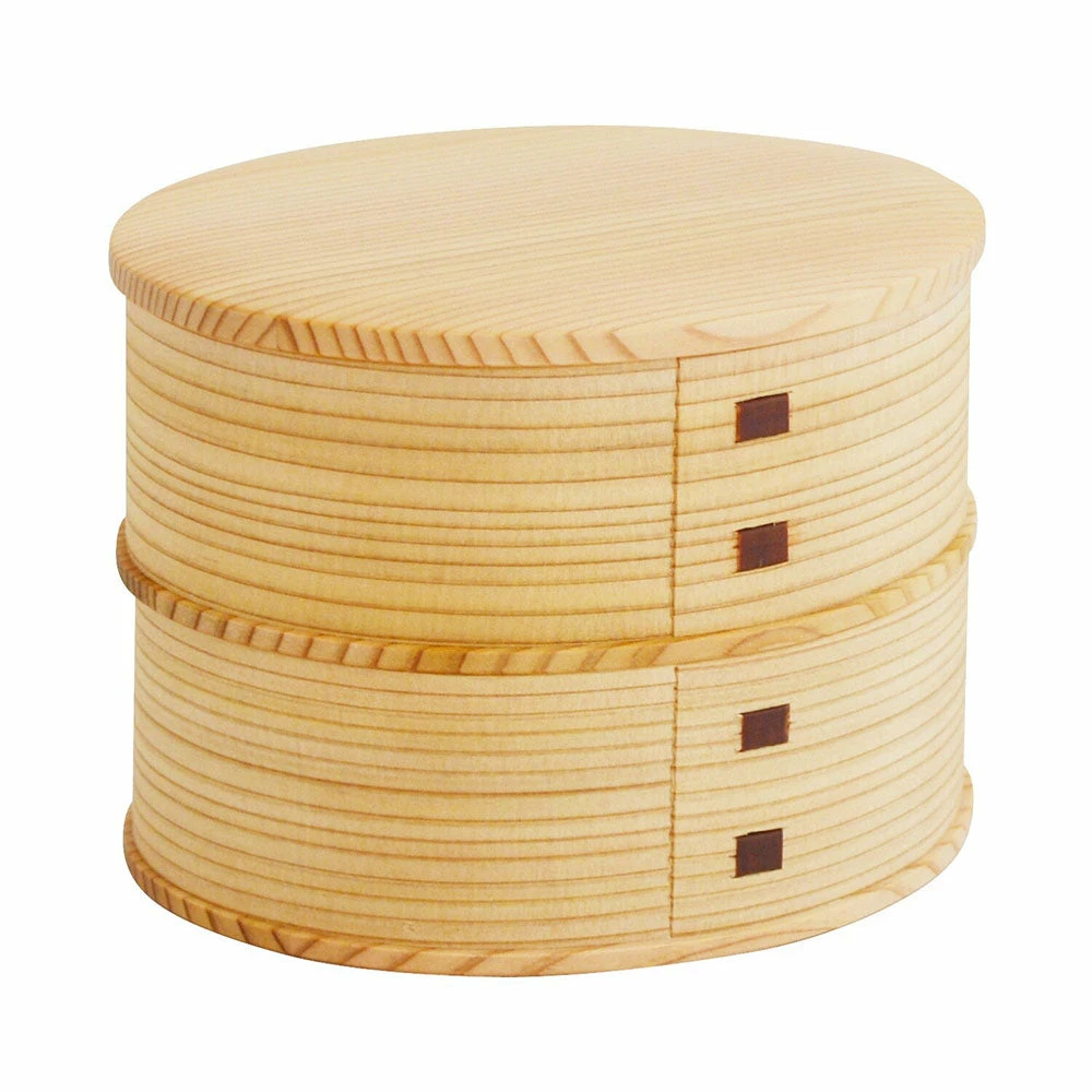 Odate Magewappa Hina Two-Tier Bento Lunch Box 2 Odate Magewappa Hina Two-Tier Bento Lunch Box