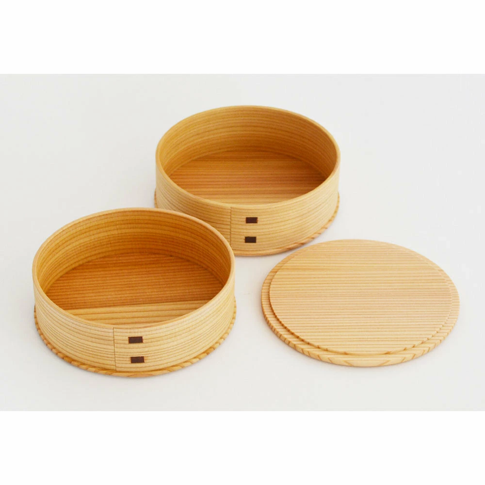 Odate Magewappa Hina Two-Tier Bento Lunch Box 4 Odate Magewappa Hina Two-Tier Bento Lunch Box - Image 3