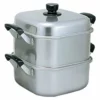 AKAO Aluminium Two-Tier Square Steamer 2 AKAO Aluminium Two-Tier Square Steamer -GLOBALKITCHEN JAPAN Sales AKAOAluminiumTwo TierSquareSteamer725269