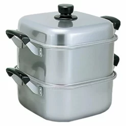 AKAO Aluminium Two-Tier Square Steamer