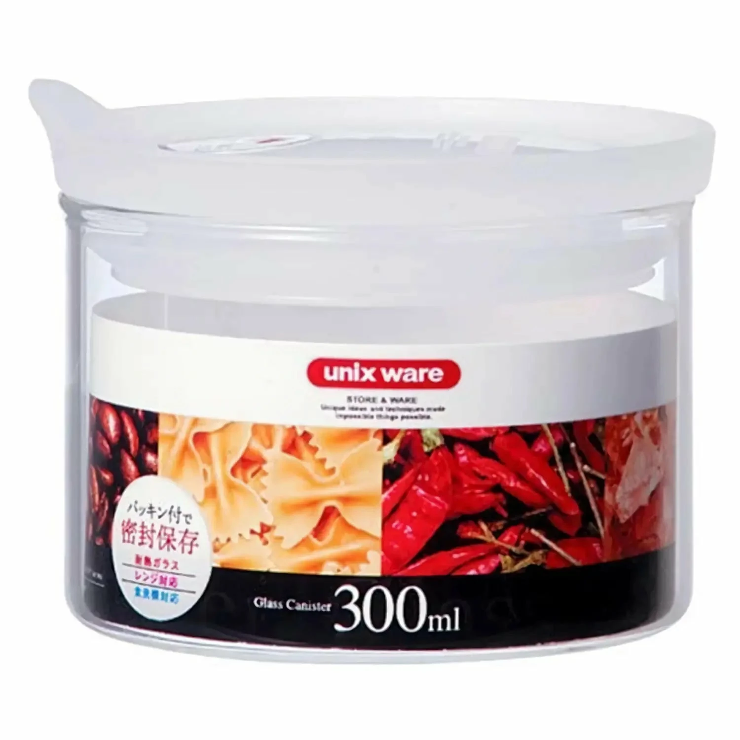 ASVEL Heat Resistant Glass Sealed Canister 3 ASVEL Heat Resistant Glass Sealed Canister