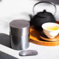 Asahi Copper Loose Tea Leaf Canister Chazutsu Tea Caddy With Caddy Spoon (Gift-Boxed) -GLOBALKITCHEN JAPAN Sales AsahiCopperLooseTeaLeafCanisterChazutsuTeaCaddywithCaddySpoon Gift Boxed 3