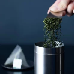Asahi Stainless Steel Loose Tea Leaf Canister Chazutsu Tea Caddy 200ml -GLOBALKITCHEN JAPAN Sales AsahiStainlessSteelLooseTeaLeafCanisterChazutsuTeaCaddy200ml