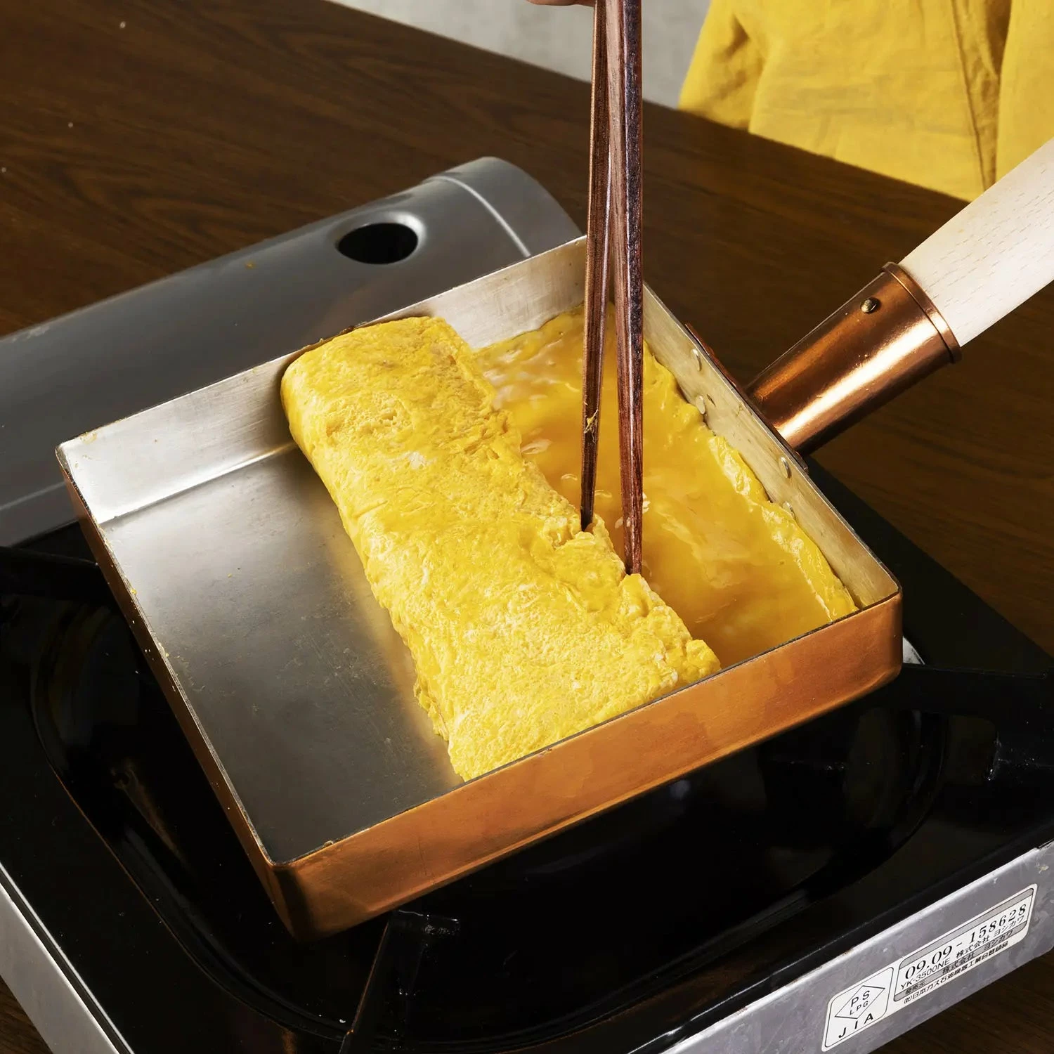 EBM Copper Tamagoyaki Square Omelette Pan - Kanto Style 6 EBM Copper Tamagoyaki Square Omelette Pan - Kanto Style - Image 4
