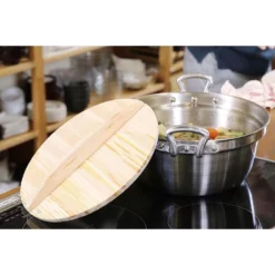 EBM Gyoza Pan Wooden Lid 8 EBM Gyoza Pan Wooden Lid -GLOBALKITCHEN JAPAN Sales EBMGyozaPanWoodenLid 3