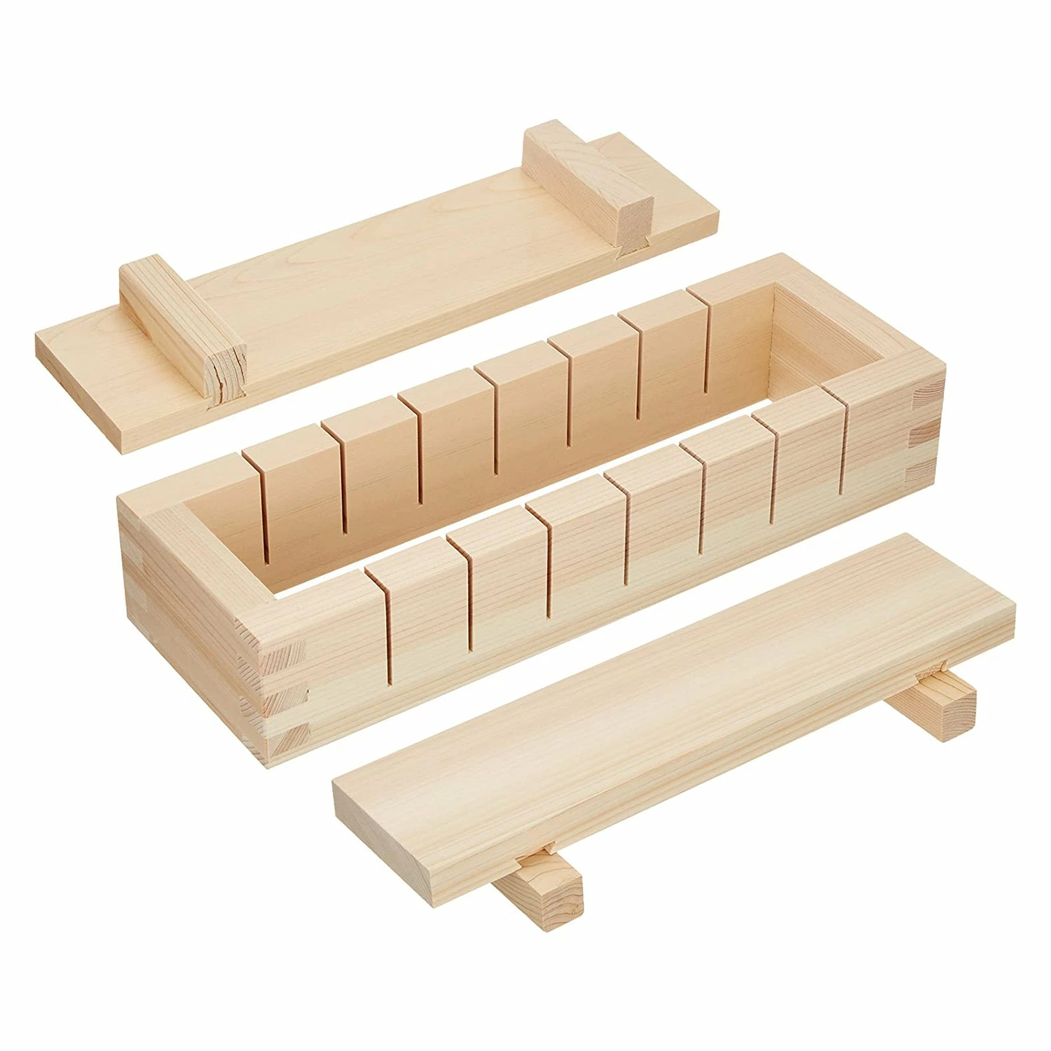 EBM Hinoki Cypress Wooden Sushi Press Sushi Mold 4 EBM Hinoki Cypress Wooden Sushi Press Sushi Mold - Image 2