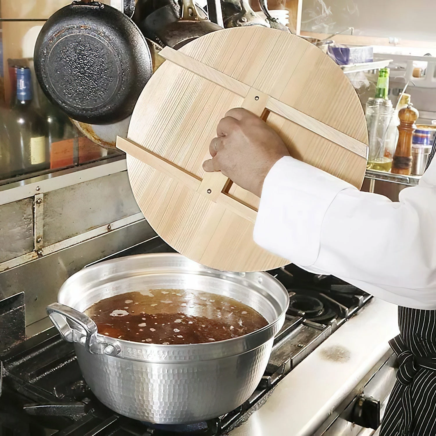 EBM Sawara Cypress Wooden H Shaped Lid 6 EBM Sawara Cypress Wooden H Shaped Lid - Image 4