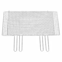 EBM Stainless Steel Barbecue Grill Mesh Double Handle Sandwiched Type