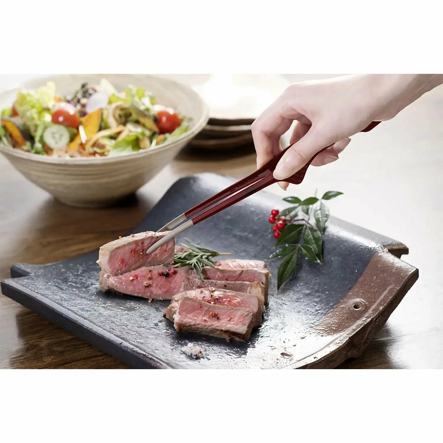 EBM Stainless Steel Clever Chopstick Tongs 7 EBM Stainless Steel Clever Chopstick Tongs - Image 5
