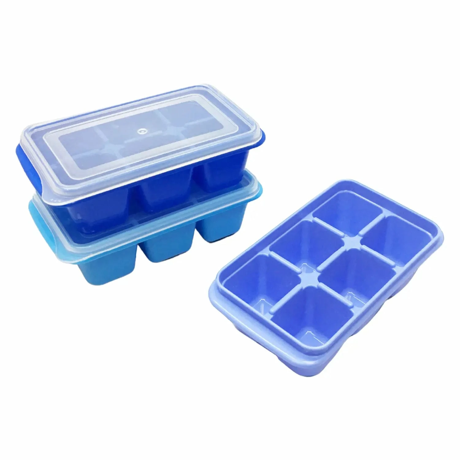 EBiSU Polypropylene Ice Tray 3 Trays 6 Pcs Each 4 EBiSU Polypropylene Ice Tray 3 Trays 6 Pcs Each - Image 2