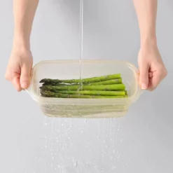 EBiSU Polypropylene Square Microwave Steamer For Vegetables 7 EBiSU Polypropylene Square Microwave Steamer For Vegetables -GLOBALKITCHEN JAPAN Sales EbisuPolypropyleneMicrowaveSafeSquareStorageContainerforSteamingVegetablesPS G63 3