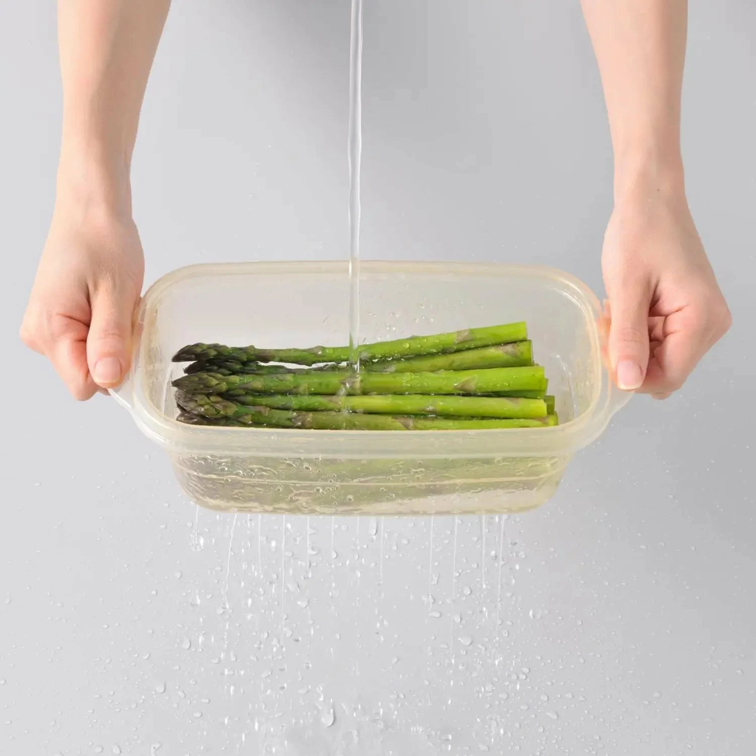 EBiSU Polypropylene Square Microwave Steamer For Vegetables 5 EBiSU Polypropylene Square Microwave Steamer For Vegetables - Image 3