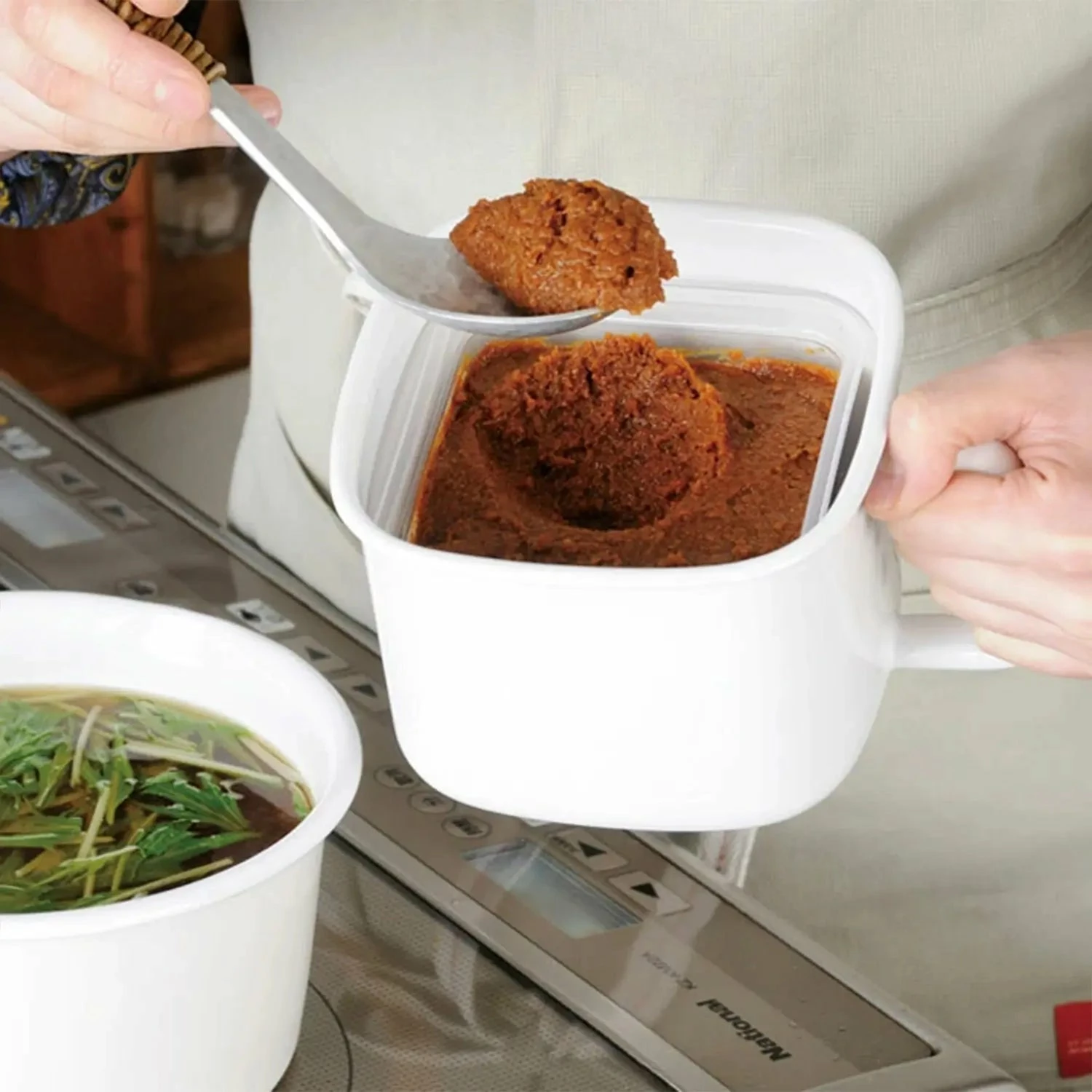 FUJIHORO Enamel Miso Food Container 4 FUJIHORO Enamel Miso Food Container - Image 2