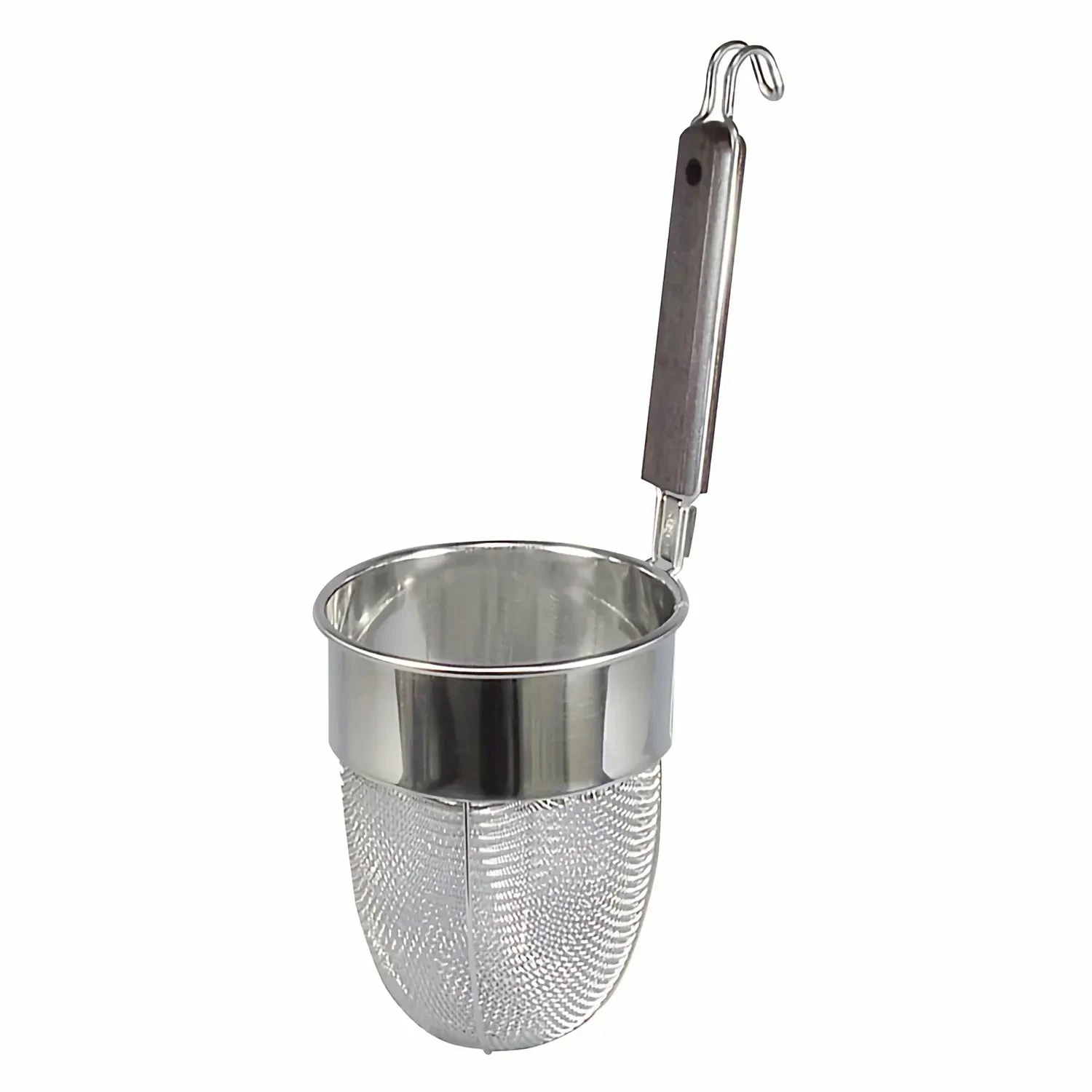 Fujiboshi Stainless Steel Deep Udon Tebo Noodle Strainer Round Base With Wooden Handle 3 Fujiboshi Stainless Steel Deep Udon Tebo Noodle Strainer Round Base With Wooden Handle