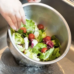 Fujii Stainless Steel 3-Way Rice Washing Bowl With Perforated Strainer 21.5cm -GLOBALKITCHEN JAPAN Sales FujiiStainlessSteel3 WayRiceWashingBowlwithPerforatedStrainer21.5cm 3