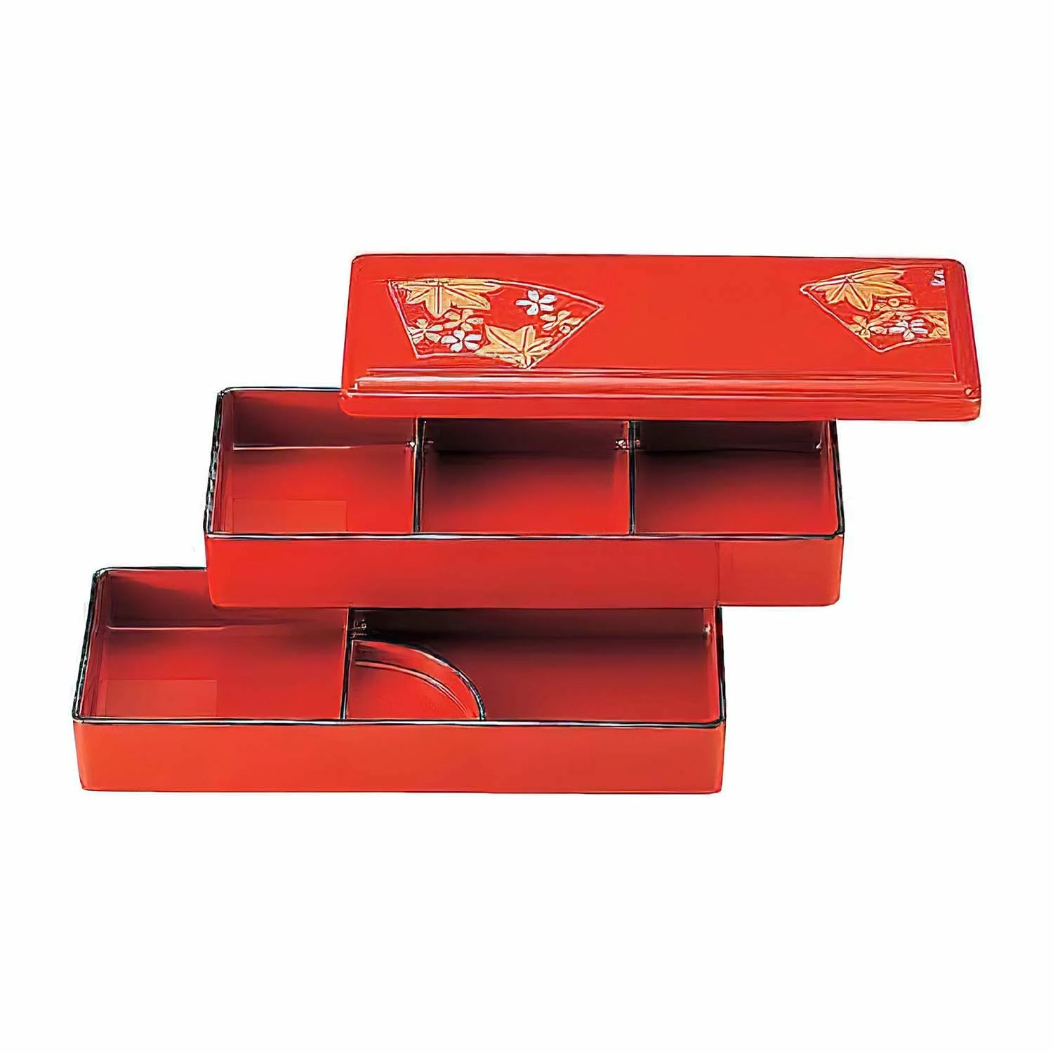 Fukui Craft ABS Resin Two-Tier Bento Lunch Box 3 Fukui Craft ABS Resin Two-Tier Bento Lunch Box