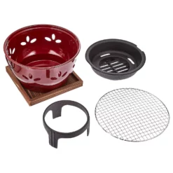 Ikenaga Aluminium Brown Charcoal Konro Grill -GLOBALKITCHEN JAPAN Sales IkenagaAluminiumBrownCharcoalKonroGrill 2