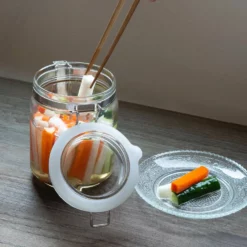 Ishizuka Glass Soda Glass Antibacterial Sealed Storage Jar 13 Ishizuka Glass Soda Glass Antibacterial Sealed Storage Jar -GLOBALKITCHEN JAPAN Sales IshizukaGlassSodaGlassAntibacterialSealedStorageJarM 6687 5