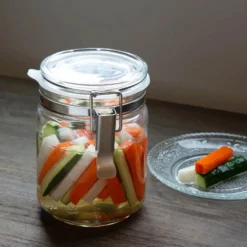 Ishizuka Glass Soda Glass Antibacterial Sealed Storage Jar 12 Ishizuka Glass Soda Glass Antibacterial Sealed Storage Jar -GLOBALKITCHEN JAPAN Sales IshizukaGlassSodaGlassAntibacterialSealedStorageJarM 6687 6