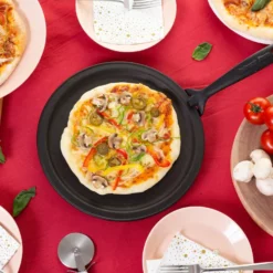 Iwachu Induction Cast-Iron Pizza Pan With Removable Handle 14 Iwachu Induction Cast-Iron Pizza Pan With Removable Handle -GLOBALKITCHEN JAPAN Sales IwachuInductionCast IronPizzaPanwithRemovableHandle 10