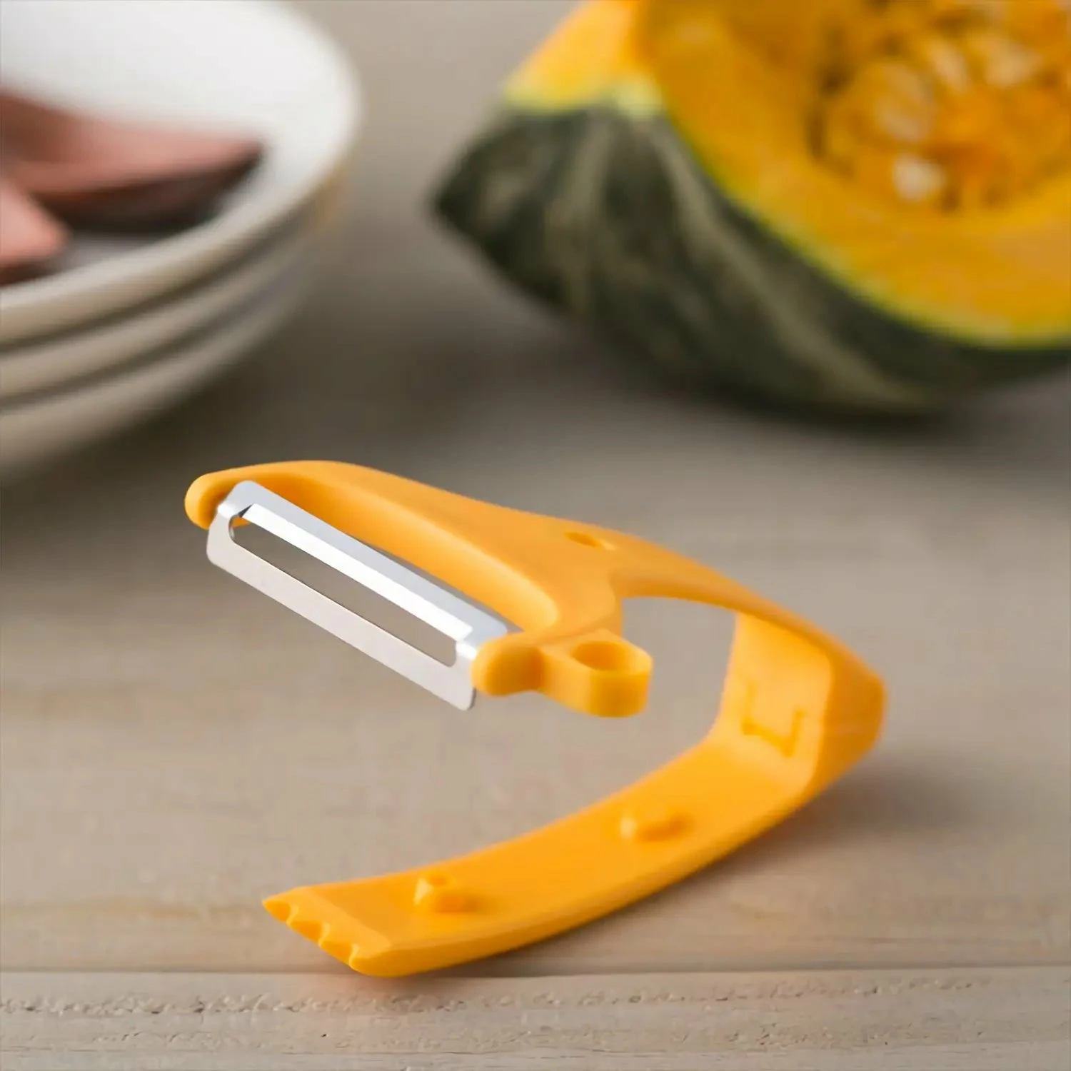 Kai Stainless Steel Peeler For Pumpkin 4 Kai Stainless Steel Peeler For Pumpkin - Image 2
