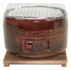 Kinka Ceramic Brown Charcoal Konro Grill -GLOBALKITCHEN JAPAN Sales KinkaCeramicBrownCharcoalKonroGrill