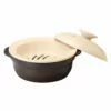 M.STYLE Karl Ceramic Induction Donabe Casserole And Steamer Insert -GLOBALKITCHEN JAPAN Sales M.STYLEKarlCeramicInductionDonabeCasseroleandSteamerInsertKAL0208BE KAL0218BE 1
