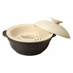 M.STYLE Karl Ceramic Induction Donabe Casserole And Steamer Insert -GLOBALKITCHEN JAPAN Sales M.STYLEKarlCeramicInductionDonabeCasseroleandSteamerInsertKAL0208BE KAL0218BE 3