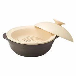 M.STYLE Karl Ceramic Induction Donabe Casserole And Steamer Insert -GLOBALKITCHEN JAPAN Sales M.STYLEKarlCeramicInductionDonabeCasseroleandSteamerInsertKAL0208BE KAL0218BE 5