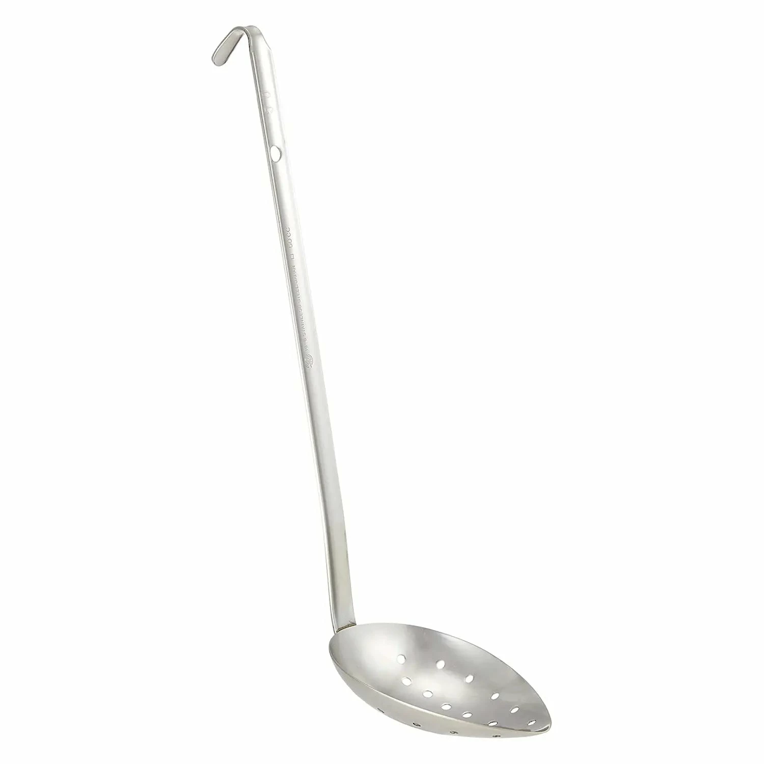 Nihon Metal Works Eco Clean Stainless Steel Vertical-Scooping Ladle With Holes 3 Nihon Metal Works Eco Clean Stainless Steel Vertical-Scooping Ladle With Holes