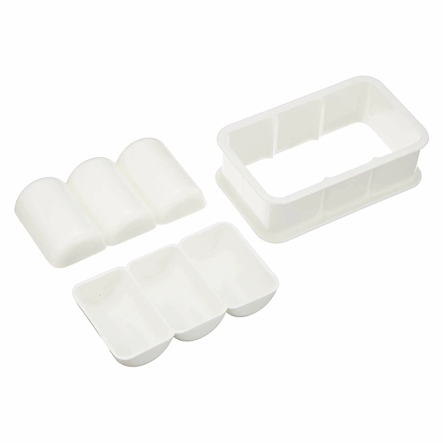 Nishiki Kasei Polypropylene Bale Shaped Onigiri Rice Ball Mold 3-Piece 4 Nishiki Kasei Polypropylene Bale Shaped Onigiri Rice Ball Mold 3-Piece - Image 2