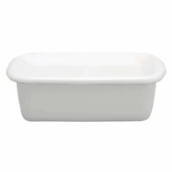 Noda Horo White Series Enamel Rectangle Deep Food Containers With Enamel Lid -GLOBALKITCHEN JAPAN Sales NodaHoroWhiteSeriesEnamelRectangleDeepFoodContainerswithEnamelLid 3