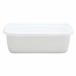 Noda Horo White Series Enamel Rectangle Deep Food Containers With Lid 11 Noda Horo White Series Enamel Rectangle Deep Food Containers With Lid -GLOBALKITCHEN JAPAN Sales NodaHoroWhiteSeriesEnamelRectangleDeepFoodContainerswithLid 3