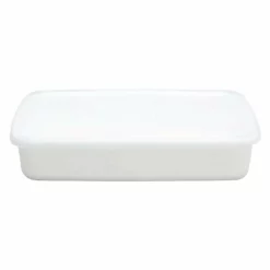 Noda Horo White Series Enamel Rectangle Shallow Food Containers With Lid 10 Noda Horo White Series Enamel Rectangle Shallow Food Containers With Lid -GLOBALKITCHEN JAPAN Sales NodaHoroWhiteSeriesEnamelRectangleShallowFoodContainerswithLid 3
