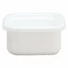 Noda Horo White Series Enamel Square Food Containers With Lid -GLOBALKITCHEN JAPAN Sales NodaHoroWhiteSeriesEnamelSquareFoodContainerswithLid 1