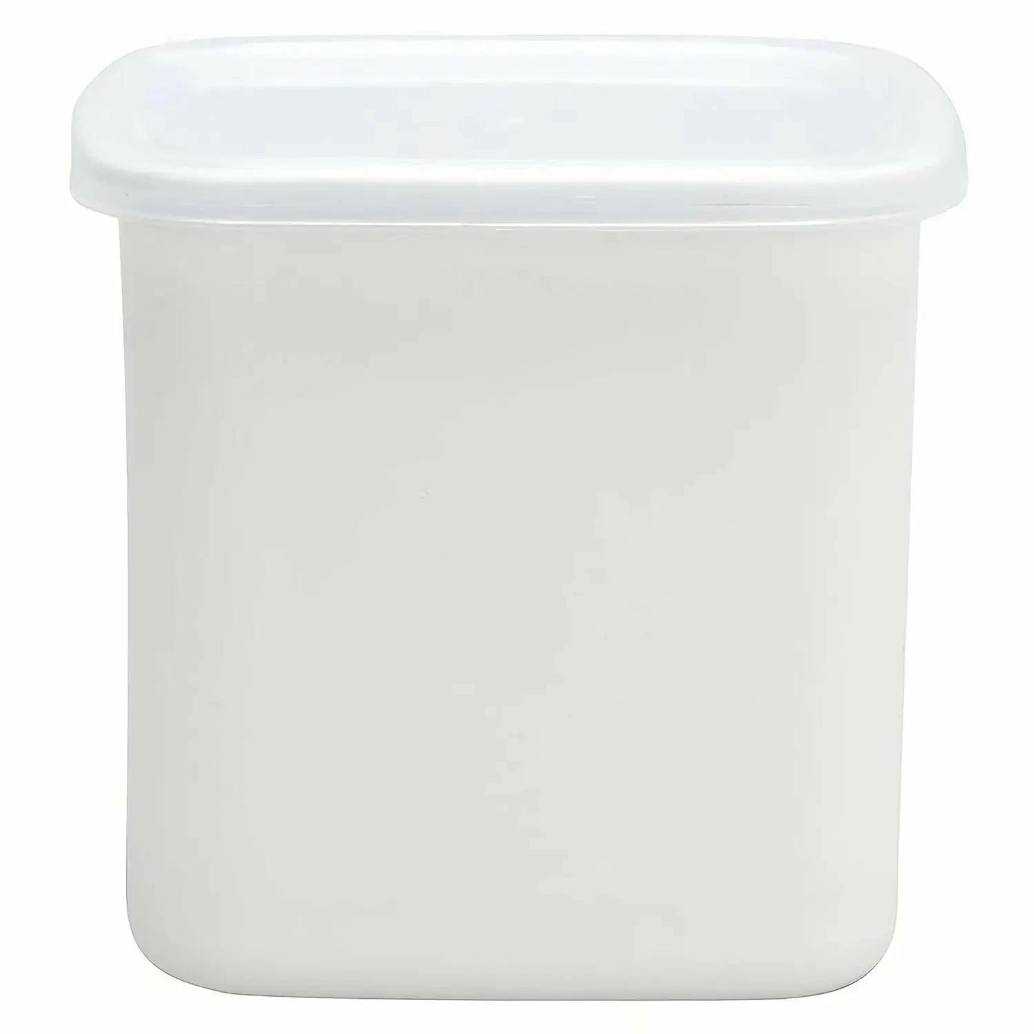 Noda Horo White Series Enamel Square Food Containers With Lid 5 Noda Horo White Series Enamel Square Food Containers With Lid - Image 3