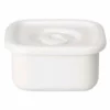 Noda Horo White Series Enamel Square Food Containers With Sealed Lid -GLOBALKITCHEN JAPAN Sales NodaHoroWhiteSeriesEnamelSquareFoodContainerswithSealedLid 1