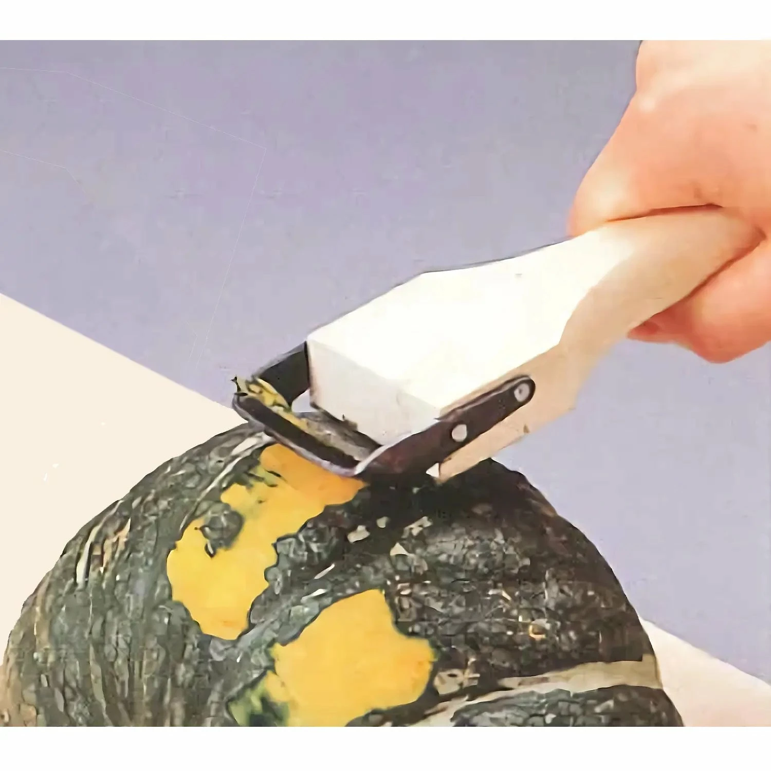 Oyanagi Stainless Steel Peeler For Pumpkin 4 Oyanagi Stainless Steel Peeler For Pumpkin - Image 2