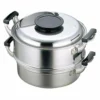 PEACH BRAND Stainless Steel Two-Tier Steamer -GLOBALKITCHEN JAPAN Sales PEACHBRANDStainlessSteelTwo TierSteamer091623