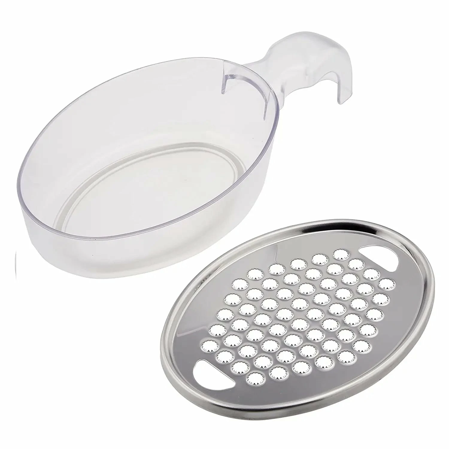Shimomura Stainless Steel Grater With Container 4 Shimomura Stainless Steel Grater With Container - Image 2