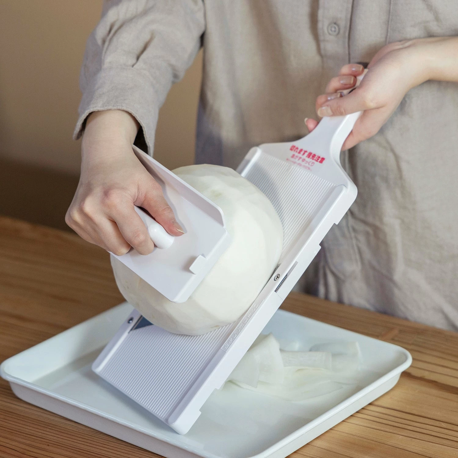 Shimomura Stainless Steel Wide Vegetable Slicer 4 Shimomura Stainless Steel Wide Vegetable Slicer - Image 2