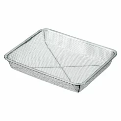 Three Snow Stainless Steel Rectangle Deep Mesh Colander (6.5 Mesh)