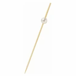 Shindoh Bamboo Food Picks With Pearl 50 Count