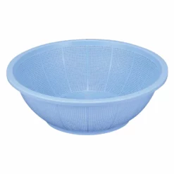 Shinkigosei Plastic Shallow Strainer Blue
