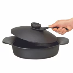 Sori Yanagi Cast Iron Induction Grill Pan 22cm With Lid & Fork 7 Sori Yanagi Cast Iron Induction Grill Pan 22cm With Lid & Fork -GLOBALKITCHEN JAPAN Sales SoriYanagiCastIronInductionGrillPan22cmwithLid Fork 3