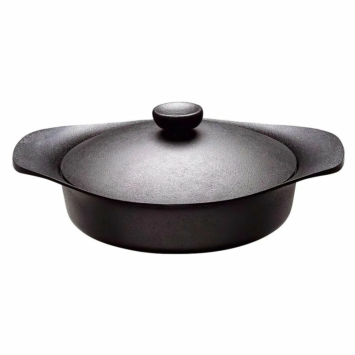 Sori Yanagi Cast Iron Induction Shallow Casserole 22cm With Lid & Fork 3 Sori Yanagi Cast Iron Induction Shallow Casserole 22cm With Lid & Fork