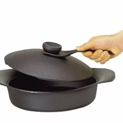 Sori Yanagi Cast Iron Induction Shallow Casserole 22cm With Lid & Fork 8 Sori Yanagi Cast Iron Induction Shallow Casserole 22cm With Lid & Fork -GLOBALKITCHEN JAPAN Sales SoriYanagiCastIronInductionShallowCasserole22cmwithLid Fork 3